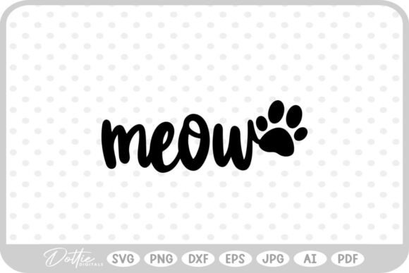 Meow Pet Mom Dad SVG PNG DXF: Embroidery Review