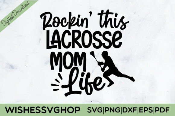 Rockin This Lacrosse Mom Life SVG: A Stitch Test